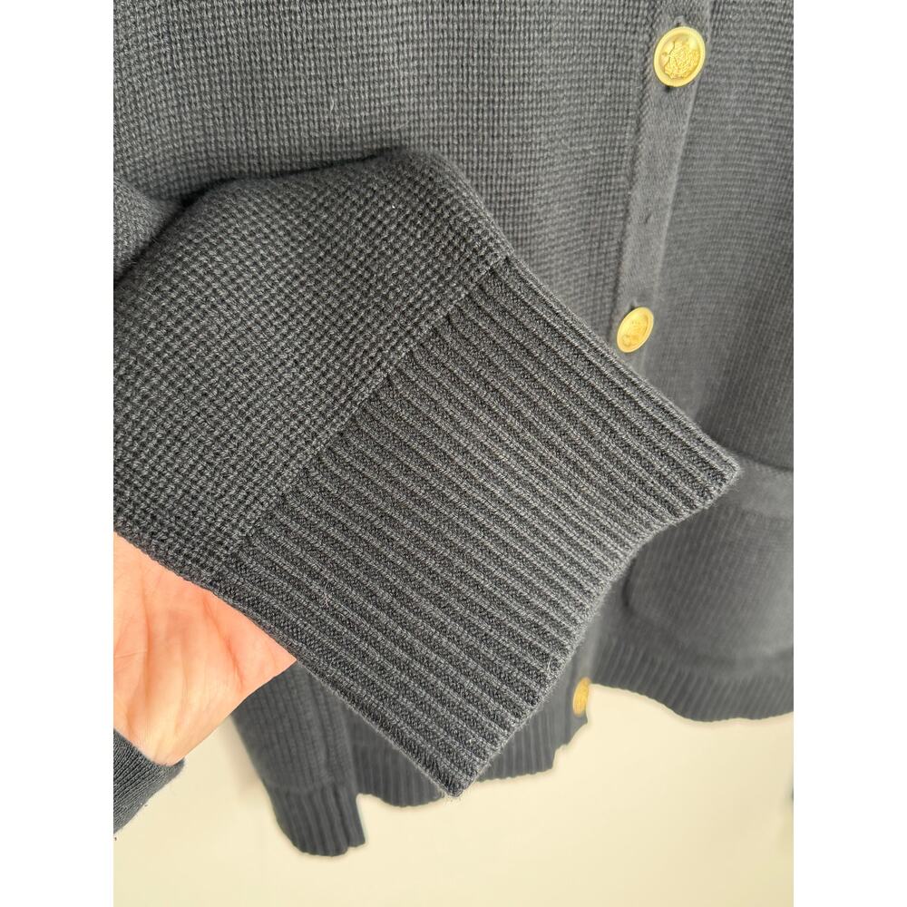 J. Crew Emilie Long Sleeve Button Front Knit Cardigan Sweater Black Womens S NWT - Picture 12 of 12